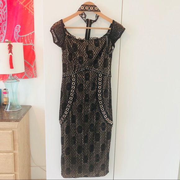 NWT Lace choker midi dress - Picture 3 of 8